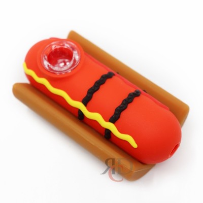 SILICON HAND PIPE HOT DOG SP506 1CT